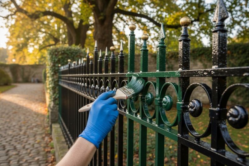 Iron Fence Painting
